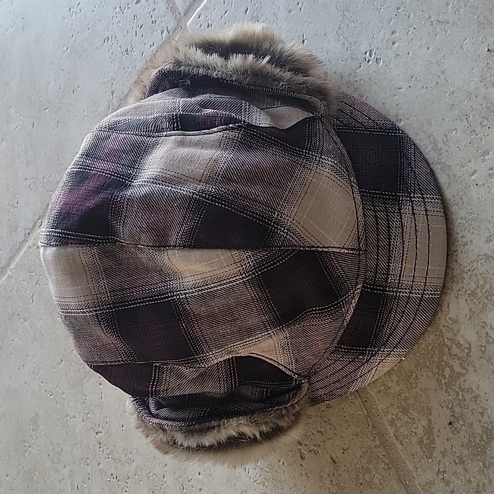 Scala plaid winter cap. OSFM